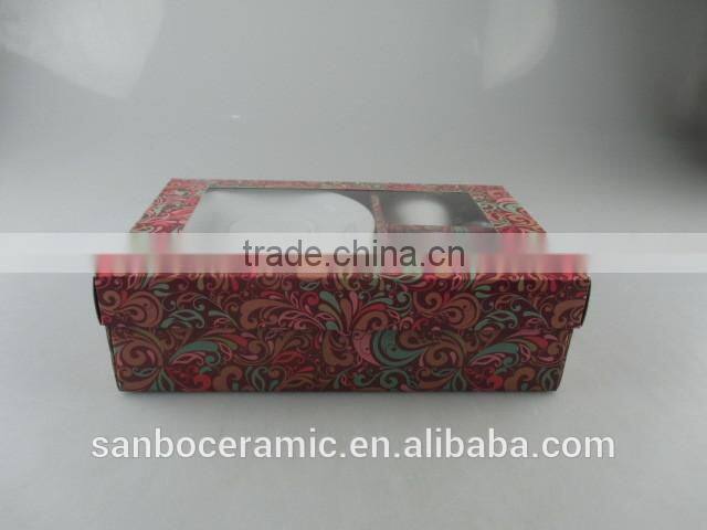 Stock Middle East White Porcelain Coffee Cup for espresso,Tea Cup Set with Gife Box