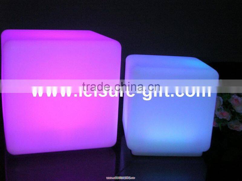 FO-8541 LED cube bench,home furniture sets,outdoor led cube light
