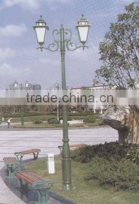 cast iron garden light pole/antique lamp pole