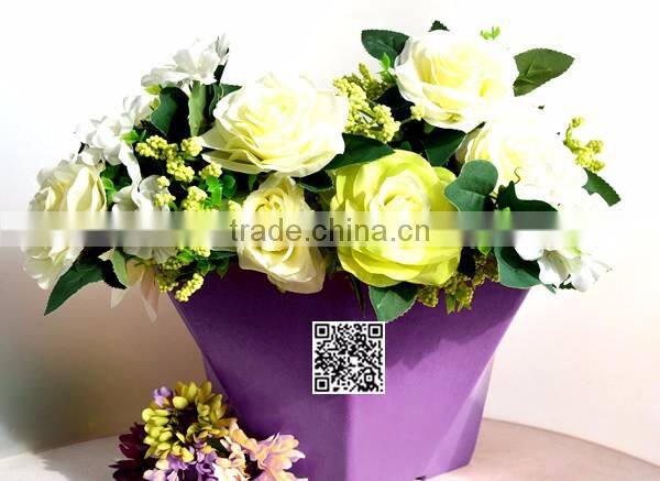 300*205 Biodegradable Colorful Plant Fiber flower pot