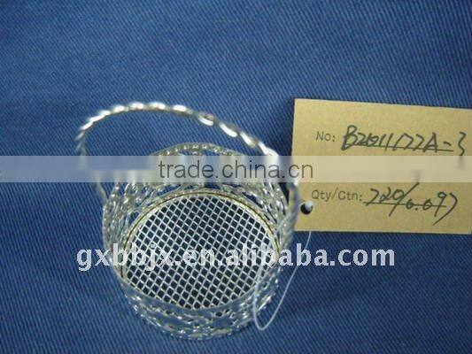 Round/Heart shaped wire storage snowflake ornaments gift baskets