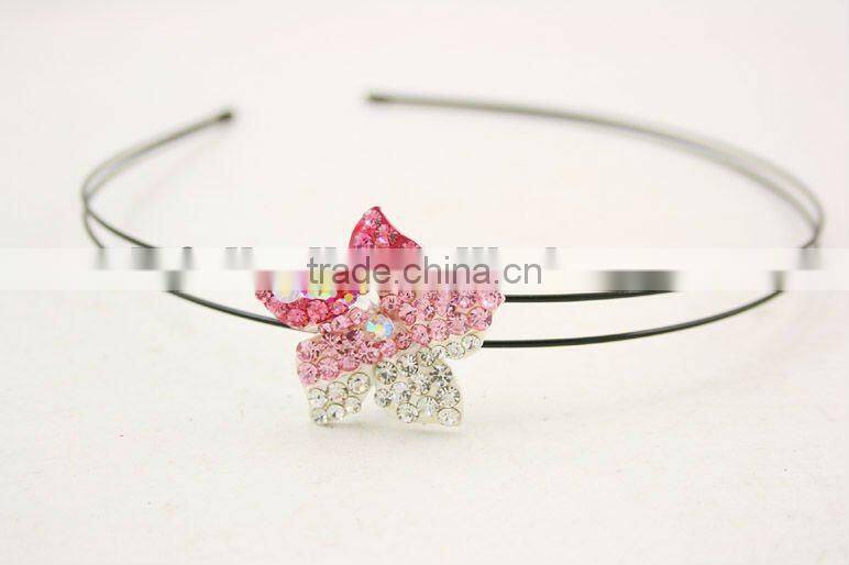 Metal Blossom Headband with diamonds
