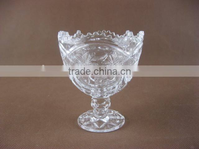 Glass ice cream bowl
