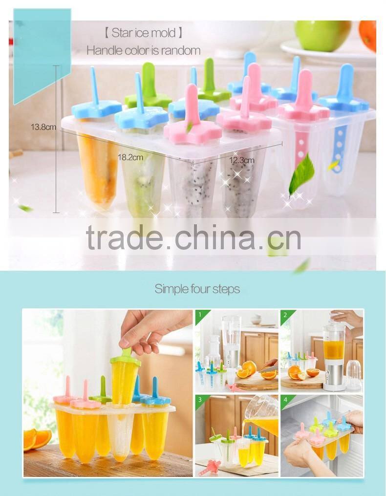 Star ice mold palstic home and kitchen ice cream mould