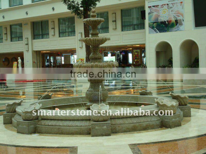 White Marble Stone Water Fountain
