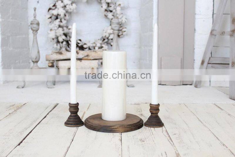 Wedding Decor Rustic White Candle Holder