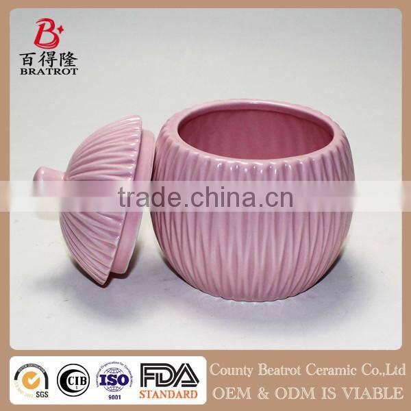 3 PCS Pink Ceramic Bathroom Accessory Set