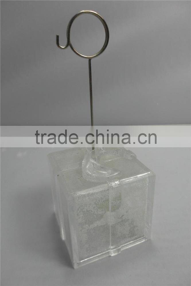 Holiday Party Placecard Favor in Gift Box Shape with a Blue or Green Ribbon