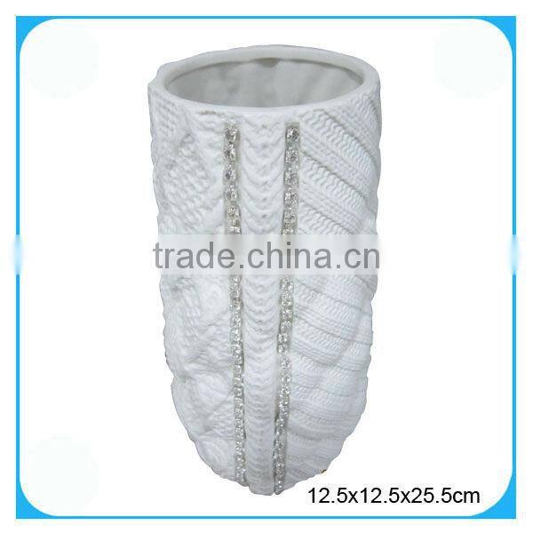 Pierced decorative ceramic candle holder