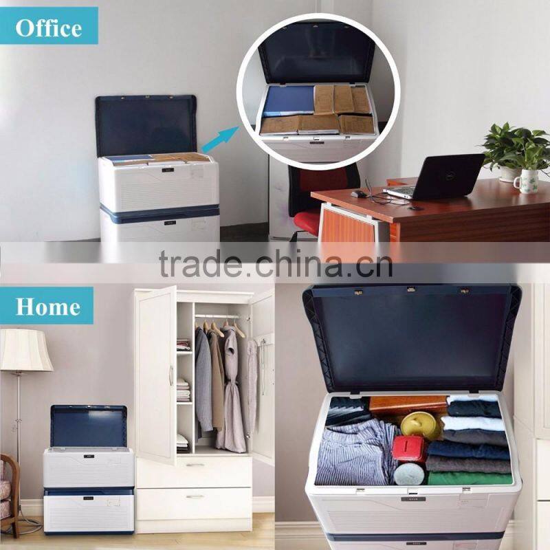 2017 household firm and durable storage box plastic with security lock