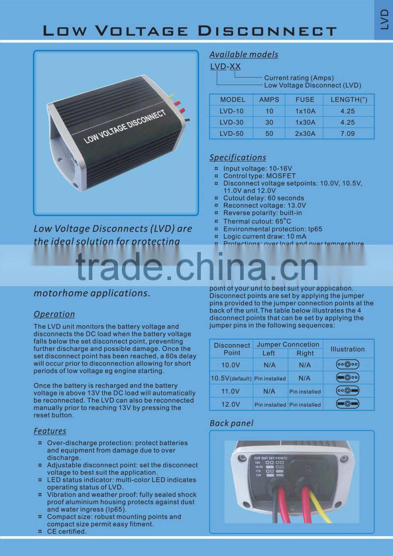Low voltage disconnect LVD50