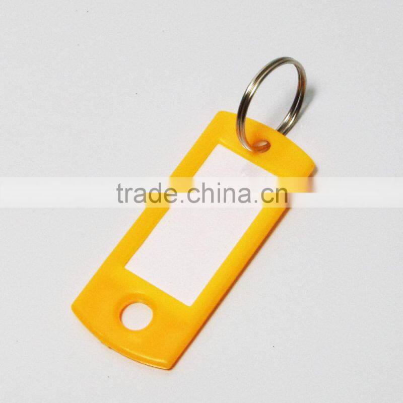 Hot-Sell cheap plastic blank keyrings