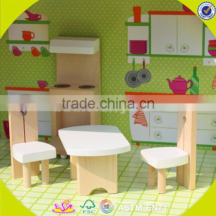 wholesale wooden dollhouse toy for children, lovely wooden dollhouse toy, popular wooden dollhouse toy for kids W06A104