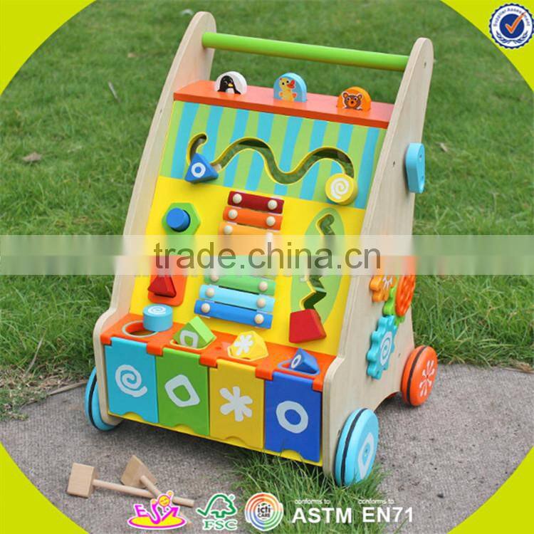 wholesale multi function baby wooden walker cheap baby wooden walker best gift baby wooden walker W16E039