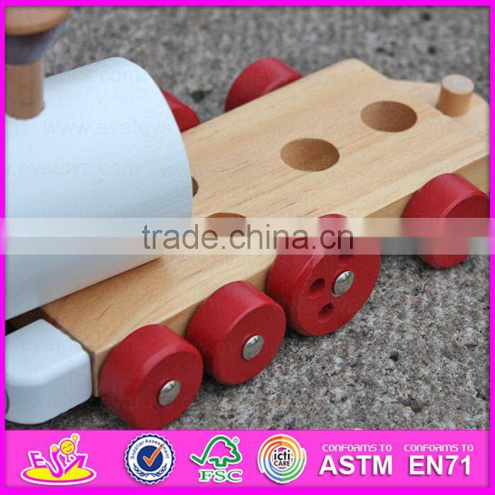 2015 High quality creative Dragging dog wooden toys,Cheap kids toys pull line toy,Lovely dog design pull and push toy W05B090