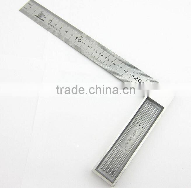 200mm measuring angle tool square degree ruler, Z-alloy metric ruler
