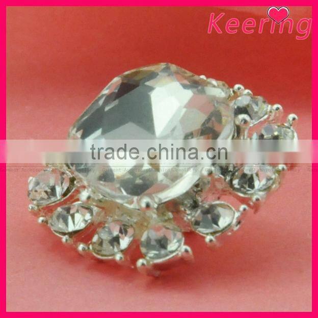 cheap pearl and rhinestone button for clothing WBK-1345