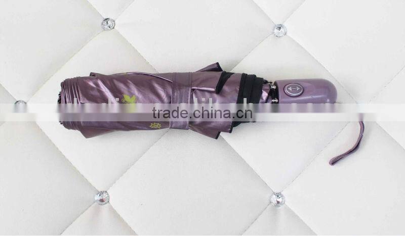 3 Fold auto open and close outdoor umbrella