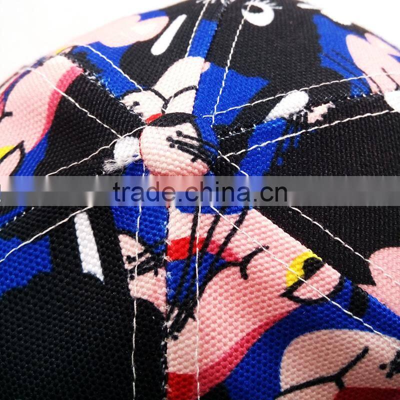 custom 100% canvas printing Led lights baseball caps and hat