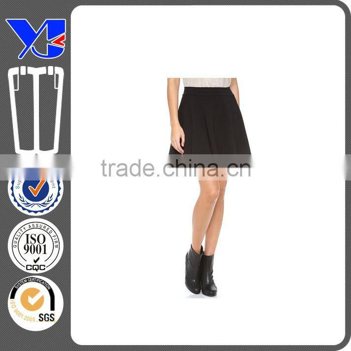 Latest elegant lack mini lady skater skirt