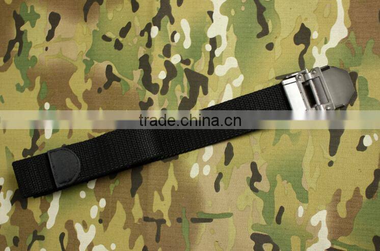 custom black metal buckle military tactical trainer canvas inside belts