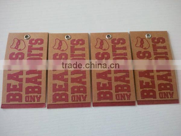 High quality fancy shape kraft paper hang tags with customized design