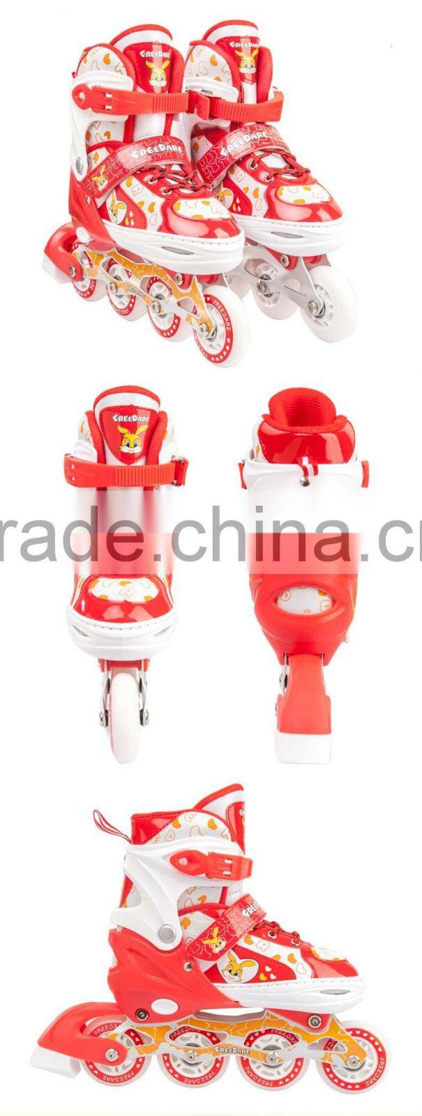 adjustable secure children inline skating wheels roller