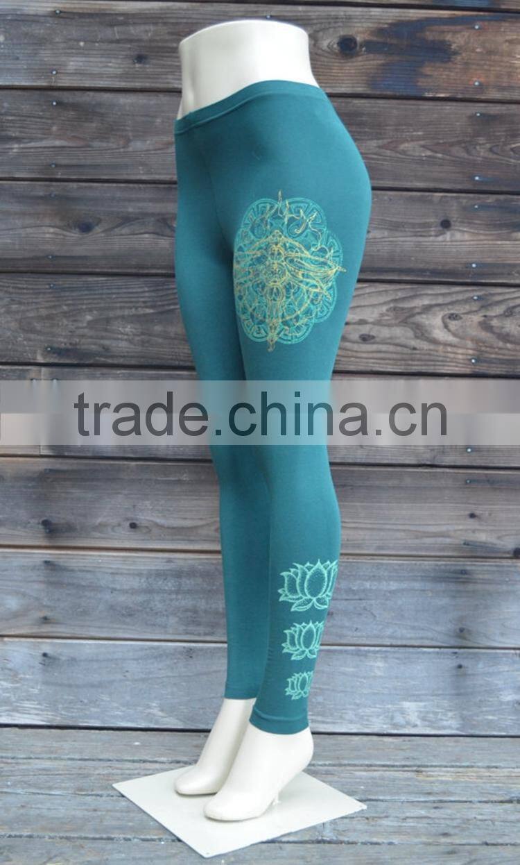 Heating transfer custom made yoga pants wholesale fitness tights legging