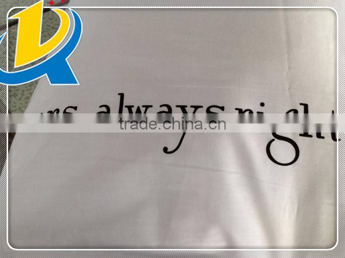 high quality plain cotton satin couple pillow cases for lovers