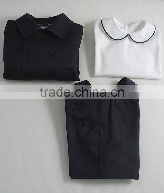 100% Cotton Woven Farbric New Fashion Suit Two Pieces Children Clothes