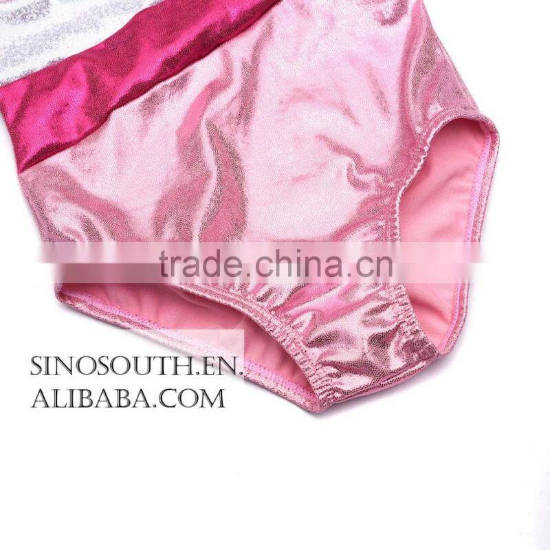 2017 One-piece Sparkle Dancing Gymnastics leotard Athletic Clothes for Little Girl