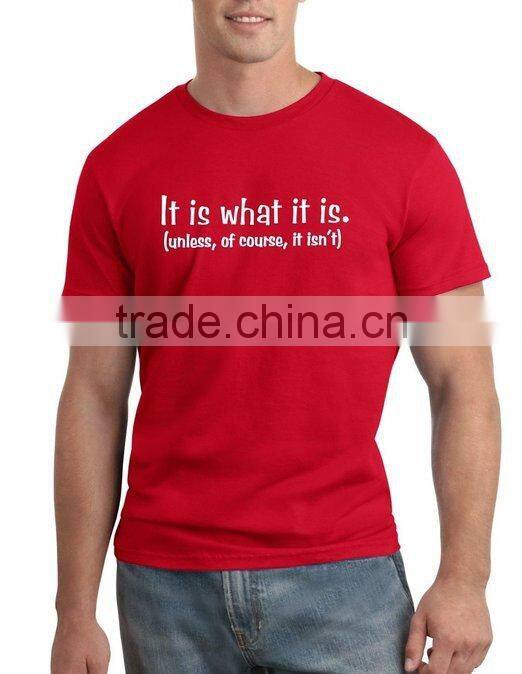 China manufacture 160gsm 100% Ring Spun Cotton Custom T shirt Printing