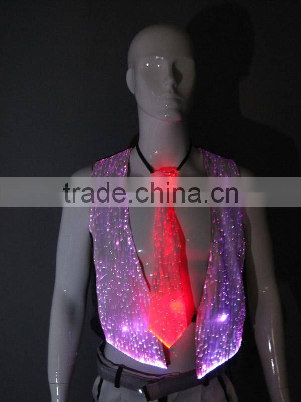 Latest design high quality gift led luminous mens neck ties