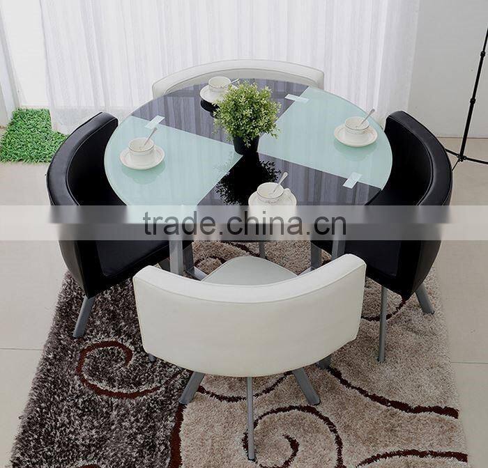 Simple style dining table set / luxury sectional dining table and chair