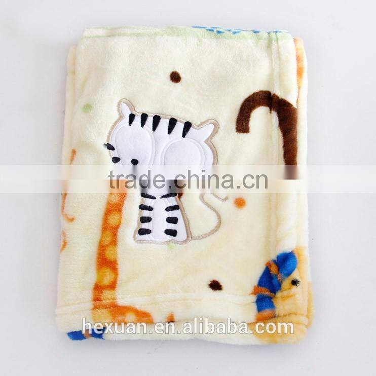 cheap and good quality super thick coral fleece blanket / quilt Soft warm Cotton Fabric Baby