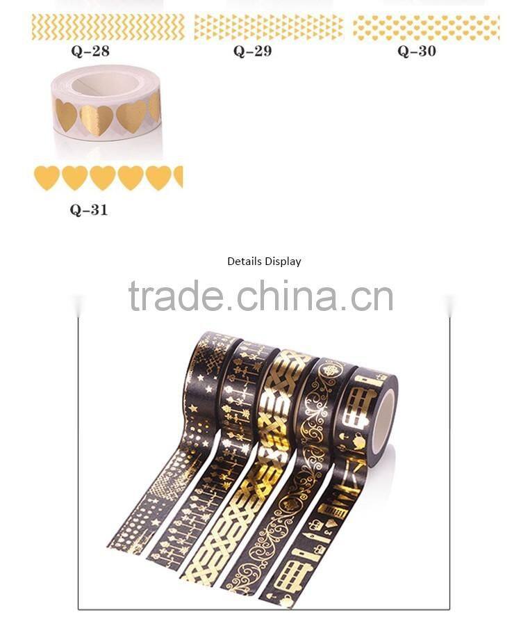 1.5cm*10m washi tape hot stamping tape planner accessories