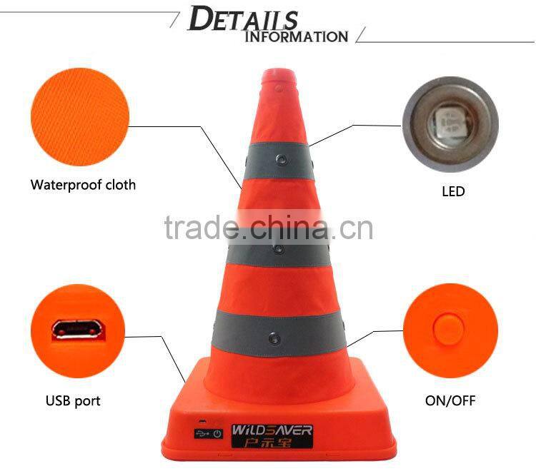 collapsible portable safety orange foldable traffic cone