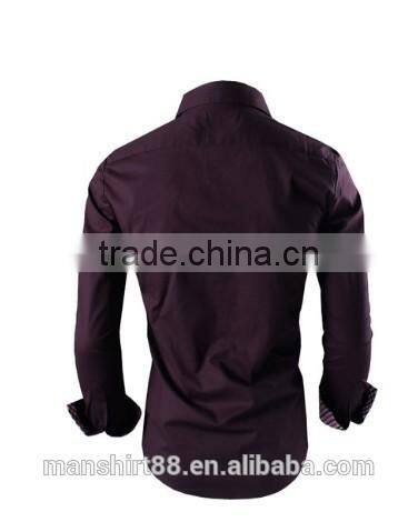 2016 fashionable slim fit casual shirts for men