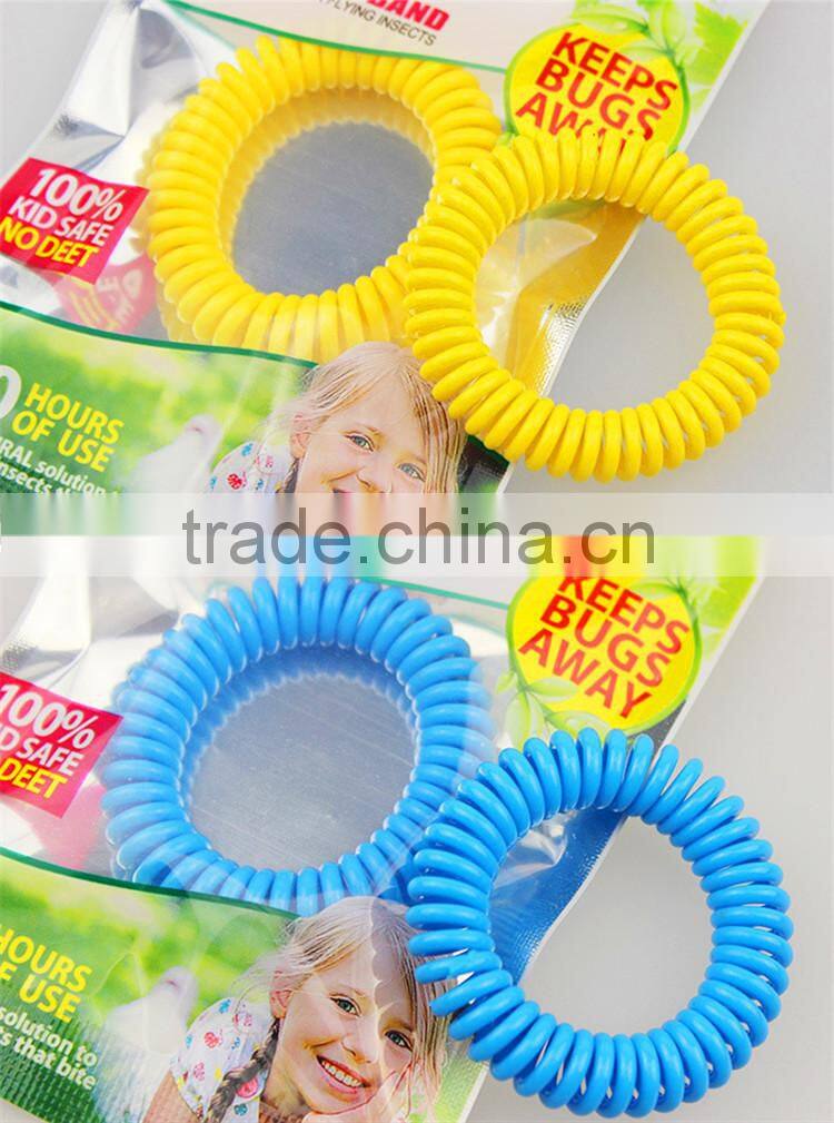 Spring Coil Anti Mosquito Bug Pest Repel Wrist Band Bracelet Insect Repellent