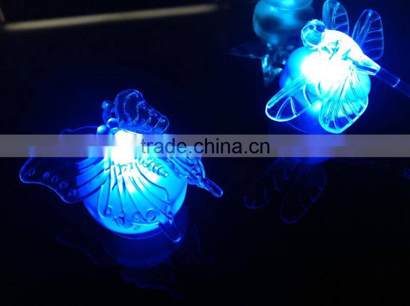 Flashing Acrylic night light beautiful crystal room decoration