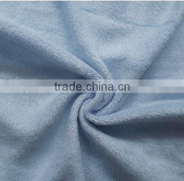 wholesales double sided bamboo fiber terry towelling fabric