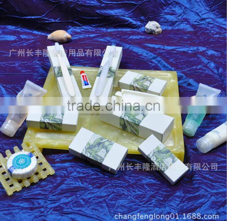 Wholesale guang zhou disposable luxury hotel supplies amenities set