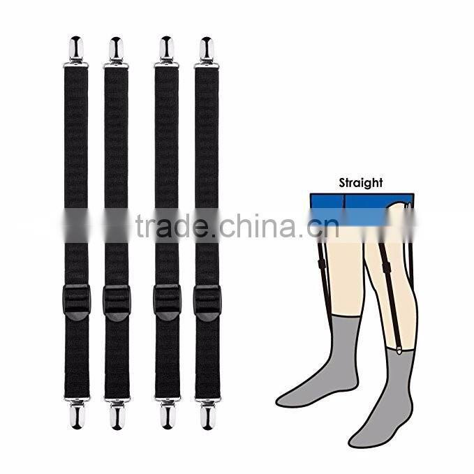 Standard Straight Shirt Stays with Locking Clamps Military Uniform Keep Your Shirt Tucked In With Shirt Stays