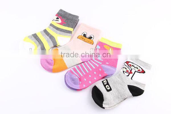 autumn&winter high quality 100%cotton cartoon cute child socks