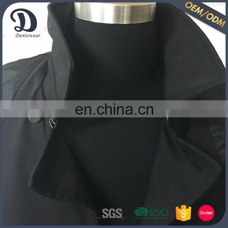 New design stand collar men rain coat