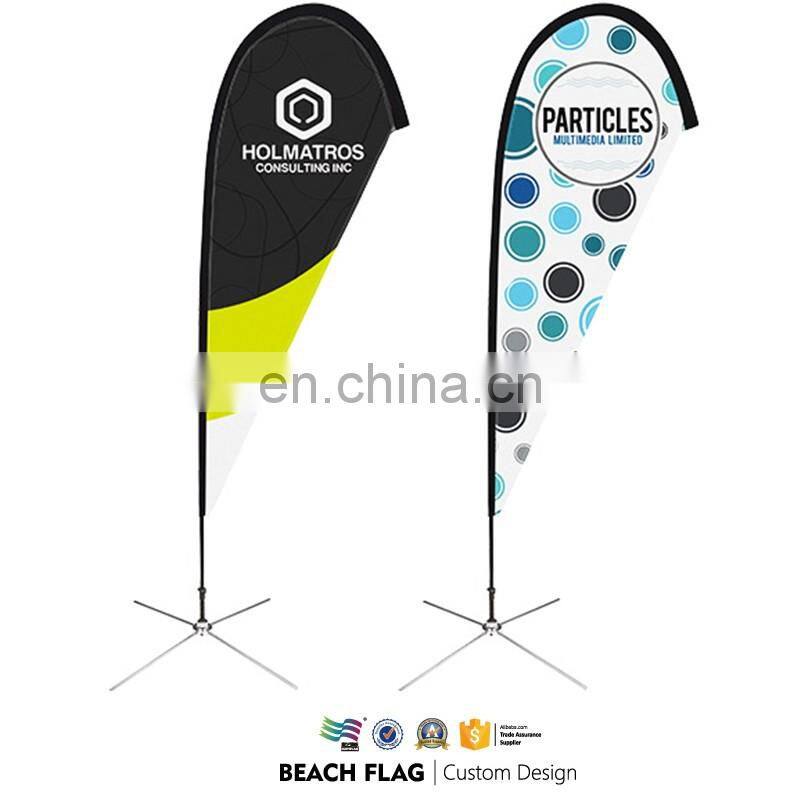 Custom flag promotional roadside display flag stand