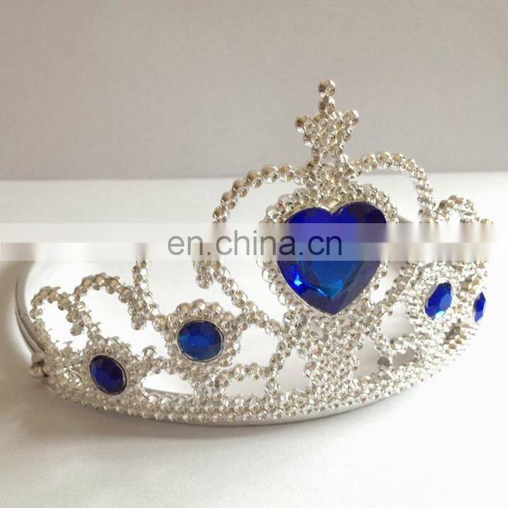 HBN-1447P Plastic costume tiara crown 6colors