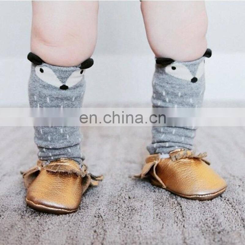 Newborn Toddler knee high sock Baby Boy Girl fox Socks cotton Cute Cartoon Animal Cat leg warmers For newborns infantile
