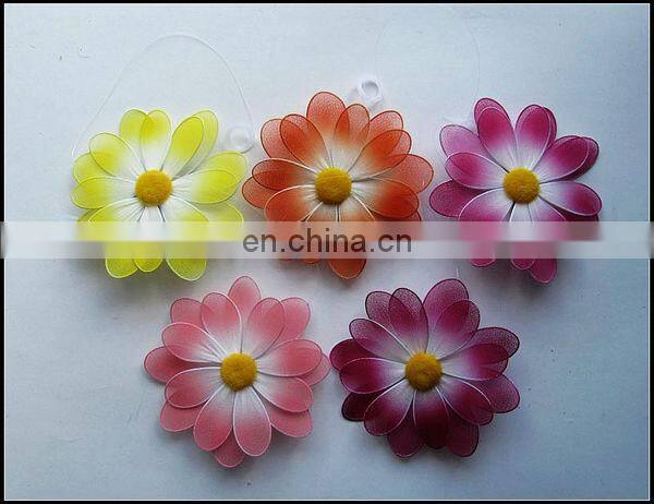Pink Nylon artifical flower decoration for wedding party
