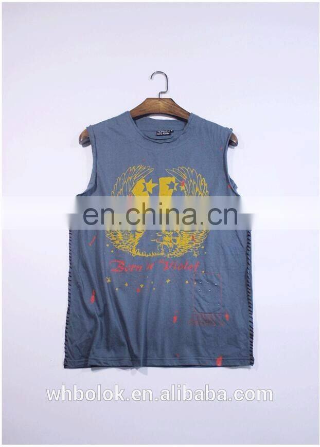Mens cotton vest breathable summer sleeveless vest for men